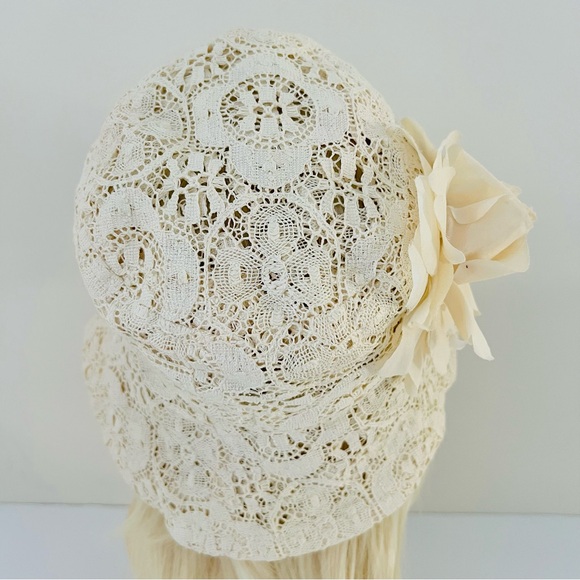 Vintage KOKIN New York Luxurious Couture Crochet Bucket Hat - Picture 6 of 16